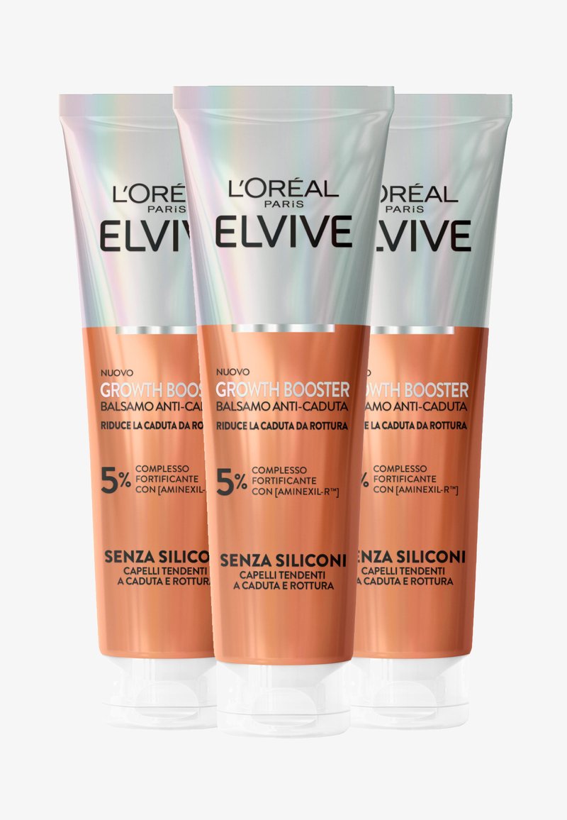 L'Oréal Paris - COMPLESSO CON PER A CADUTA E A RINFORZA,DONA VOLUME E AUMENTA LA DENSITÀ CAPILLARE - 3 PACK - Balsamo - trasparente, Ingrandire