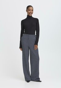 ICHI KATE CLOULE  - Kalhoty - patriot blue check