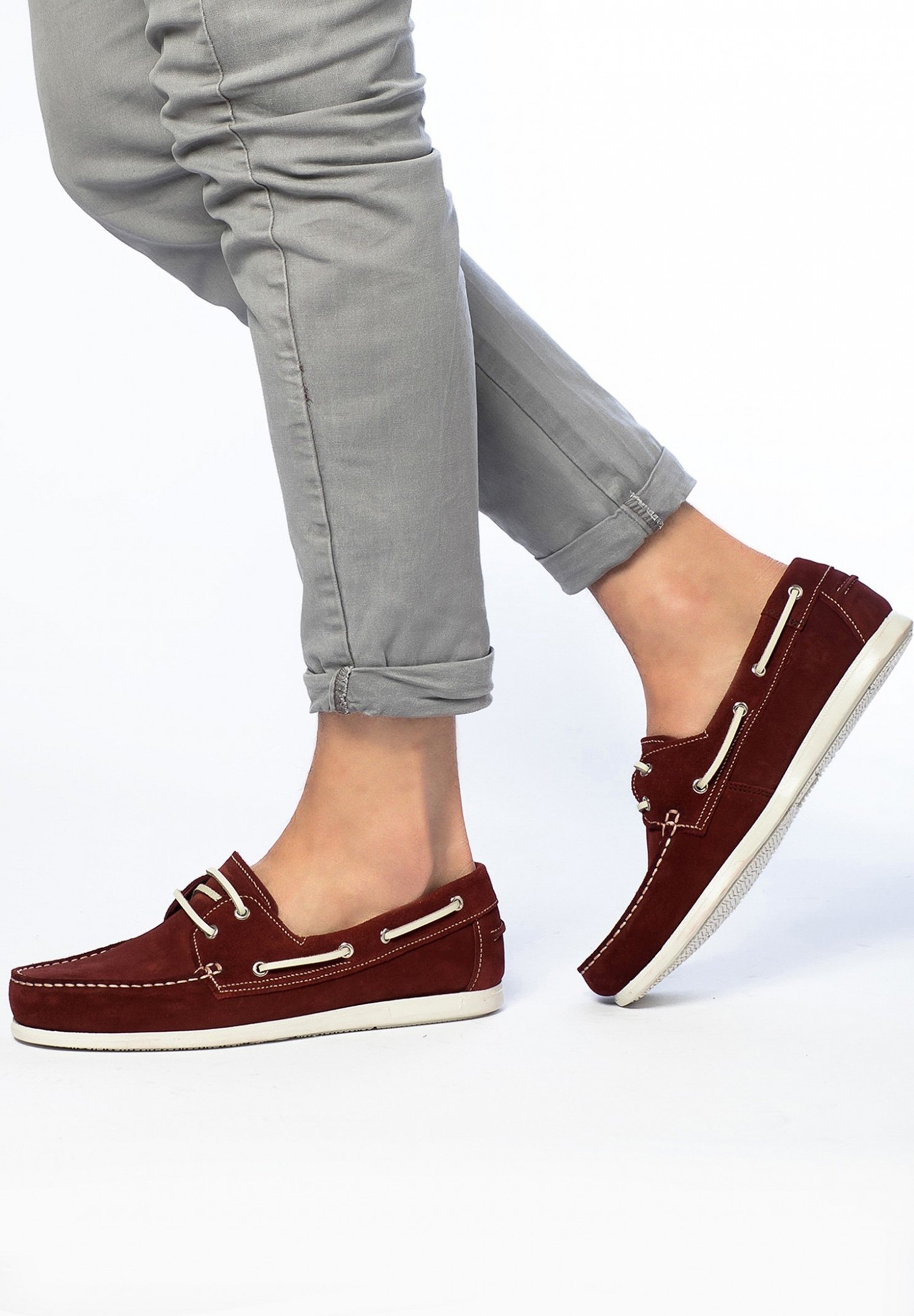 Son Castellanisimos Chaussures bateau - bordeaux - ZALANDO.FR