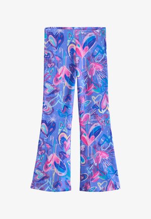 Next, REGULAR FIT - FLARE LEGGINGS . - Stoffhose - purple heart graffiti