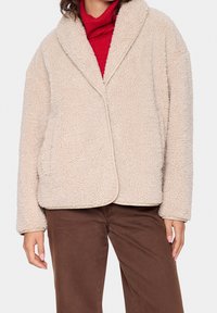 Saint Tropez Fleece jacket - mottled beige