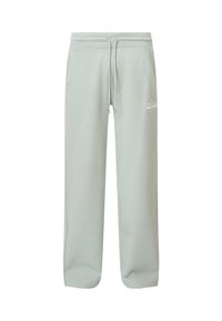 Lys grønne bomulds-sweatpants med elastisk talje, snor, sidelommer og et lille logo på venstre lår.