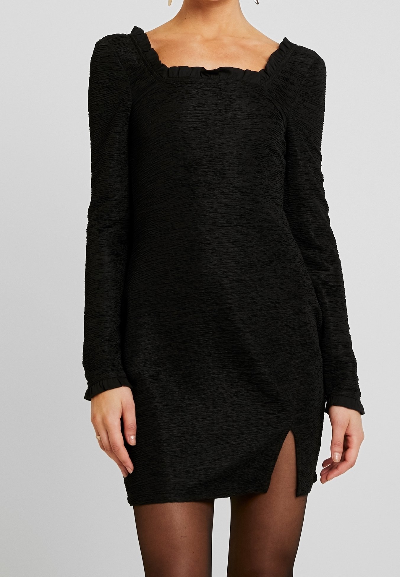 Fashion Union Jersey dress - black - (Pre-owned) - Zalando