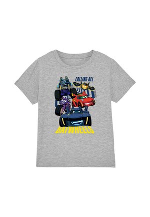 CALLING ALL BATWHEELS - Print T-shirt - mottled light grey