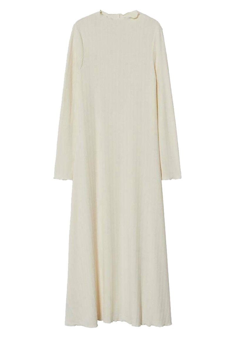 Mango Gebreide jurk crème Mango Gebreide jurk crème