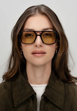 ZURICH EDGE - Zonnebril - dark tortoise green