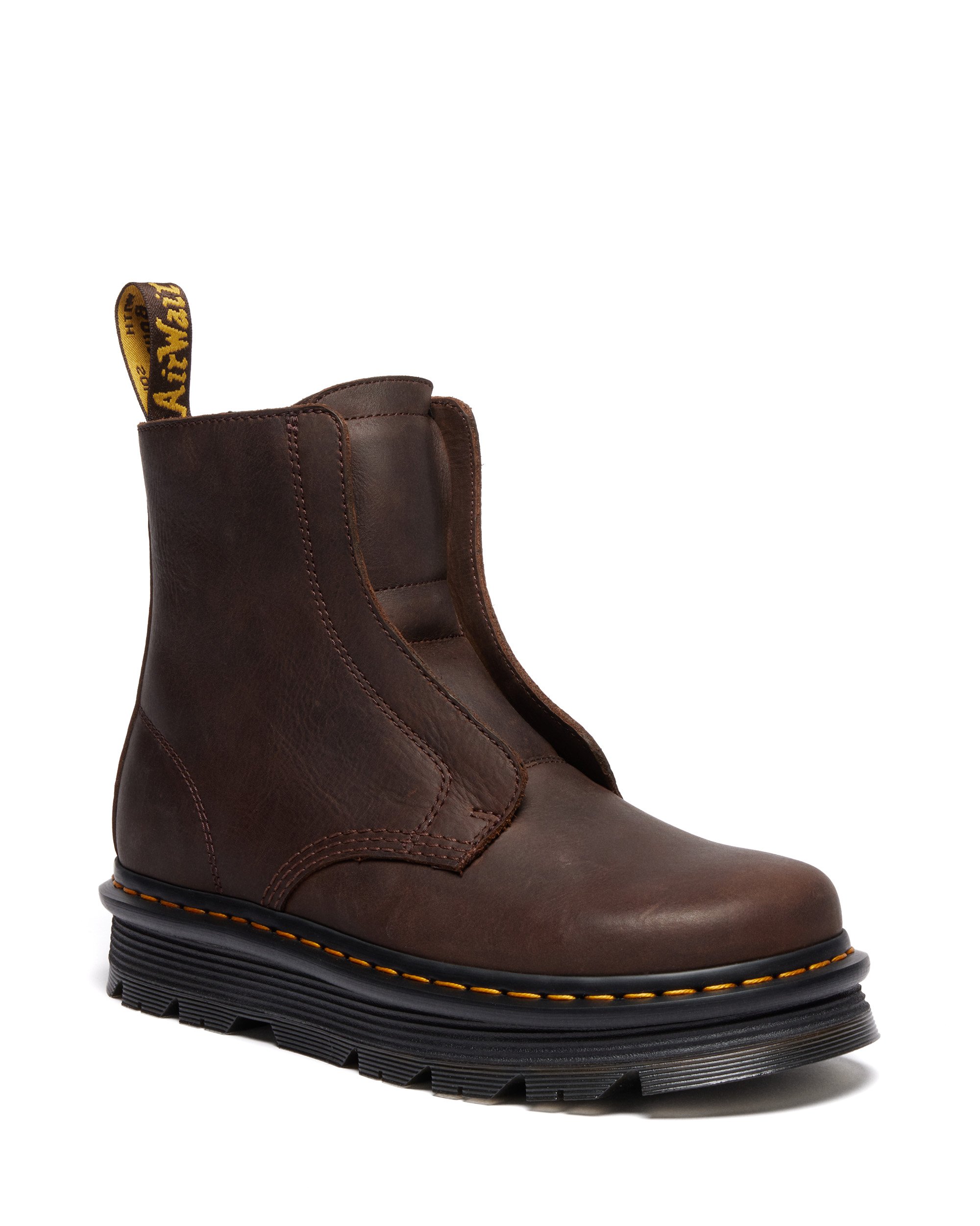 Dr. Martens ZEBZAG LACELESS - Classic ankle boots - dark brown