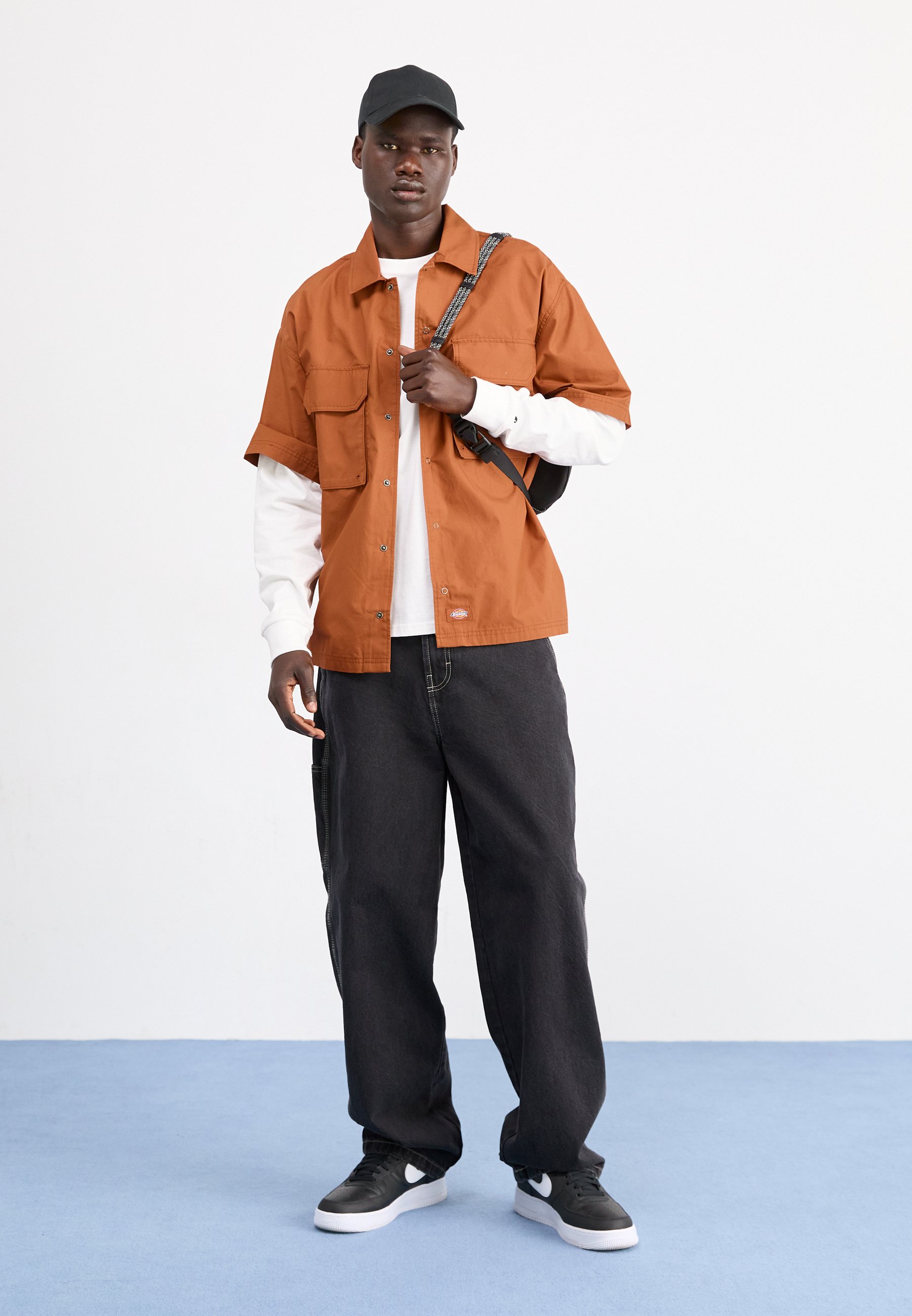 Dickies MADISON BAGGY FIT - Baggy jeans - black wash/zwart denim