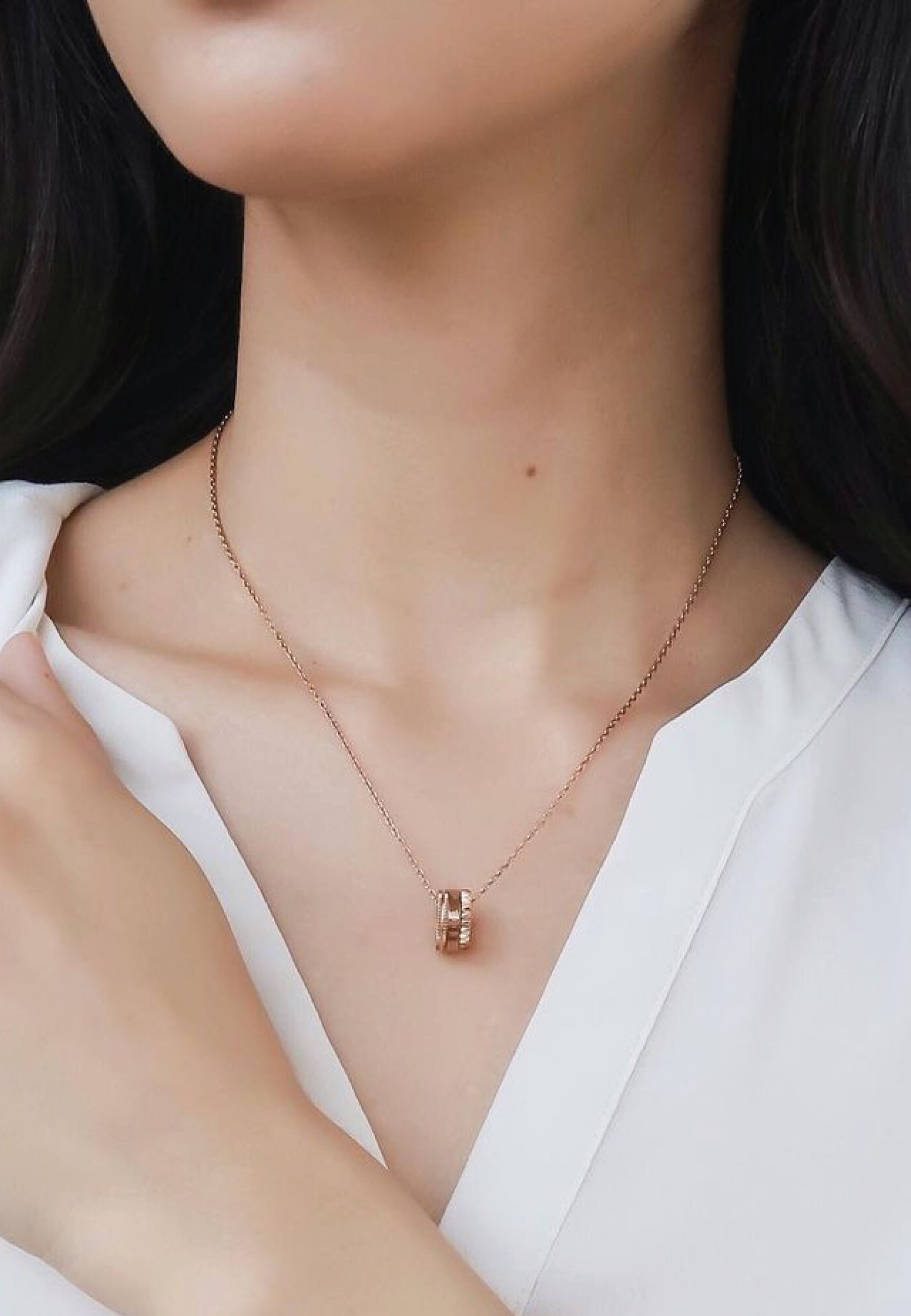 Daniel Wellington Elevation Necklace - Necklace - rose gold