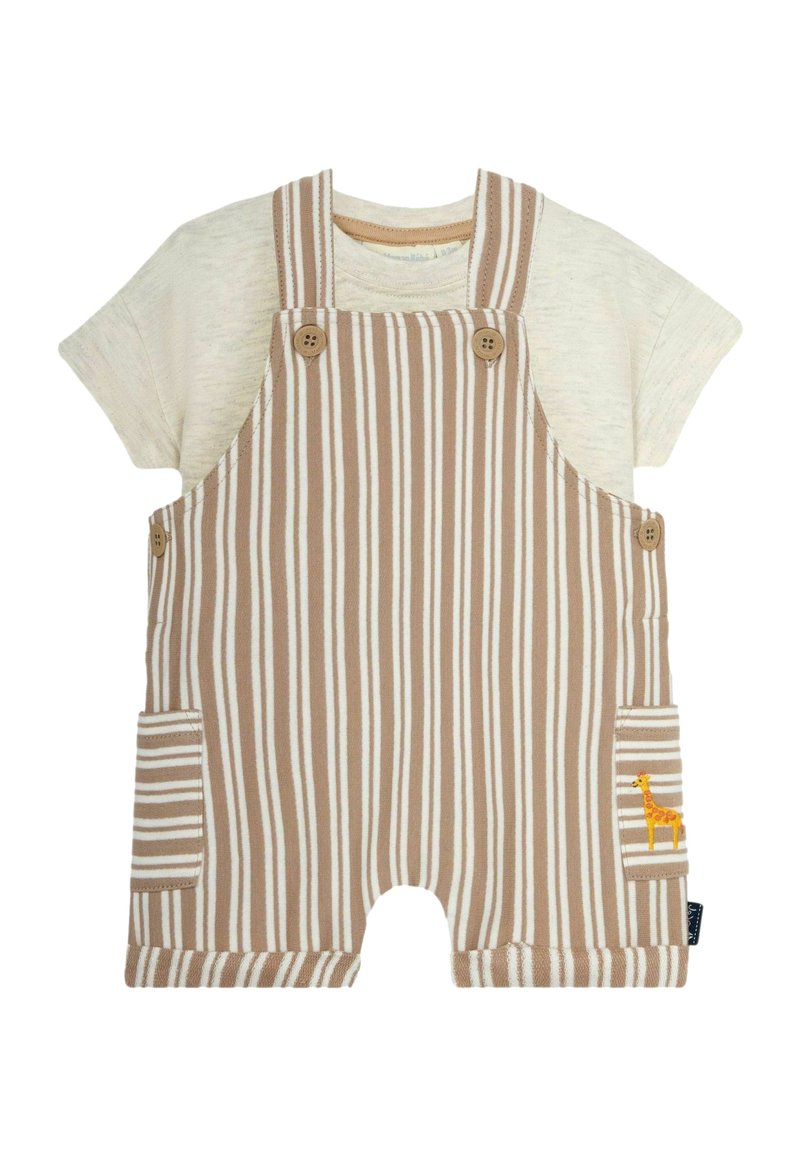 JoJo Maman Bébé 2-PIECE SET  - REGULAR FIT - Peto - natural stripe