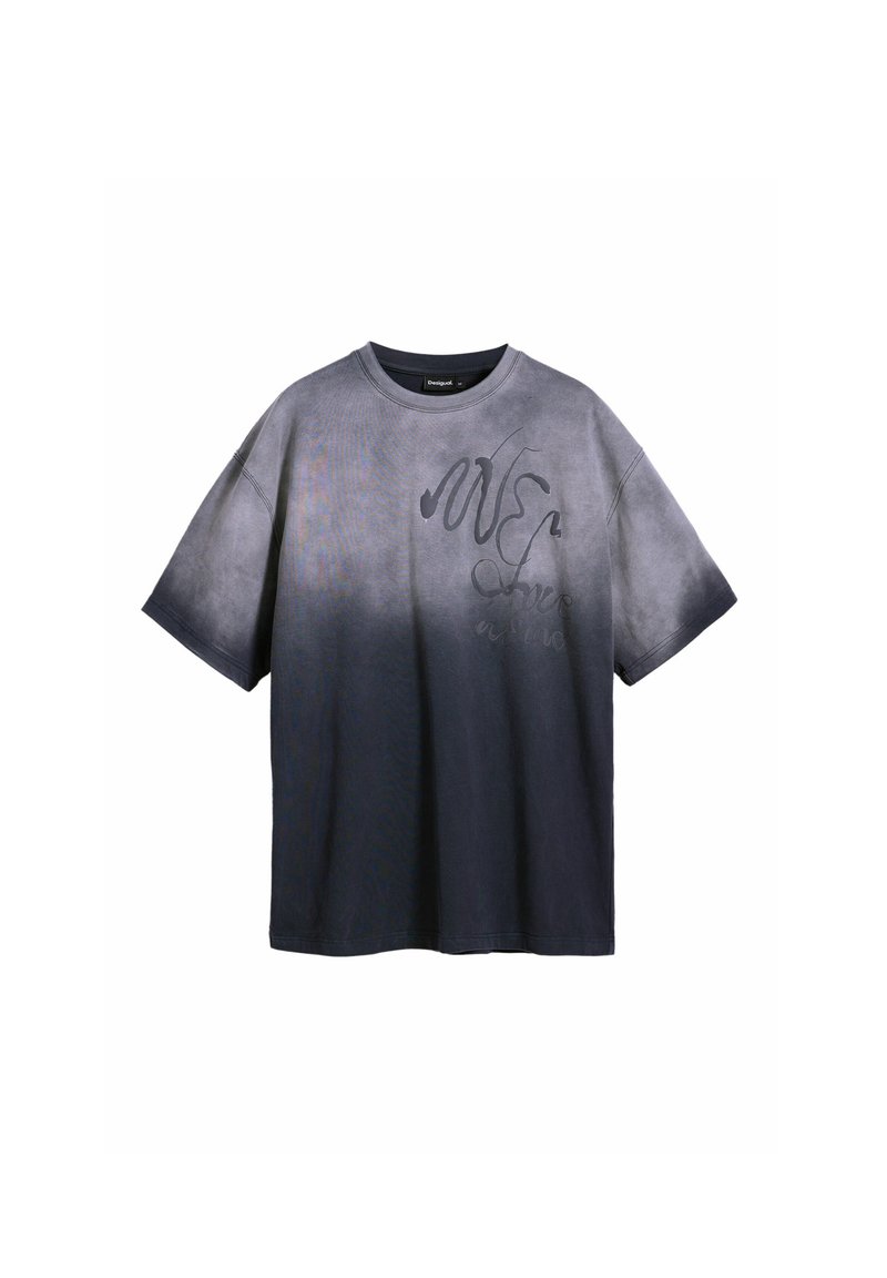 Desigual T-shirt print grijs