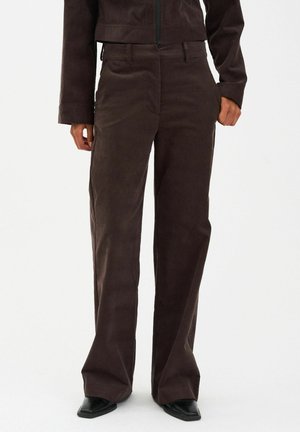 IVY-ALICE WIDE - Tygbyxor - expresso brown