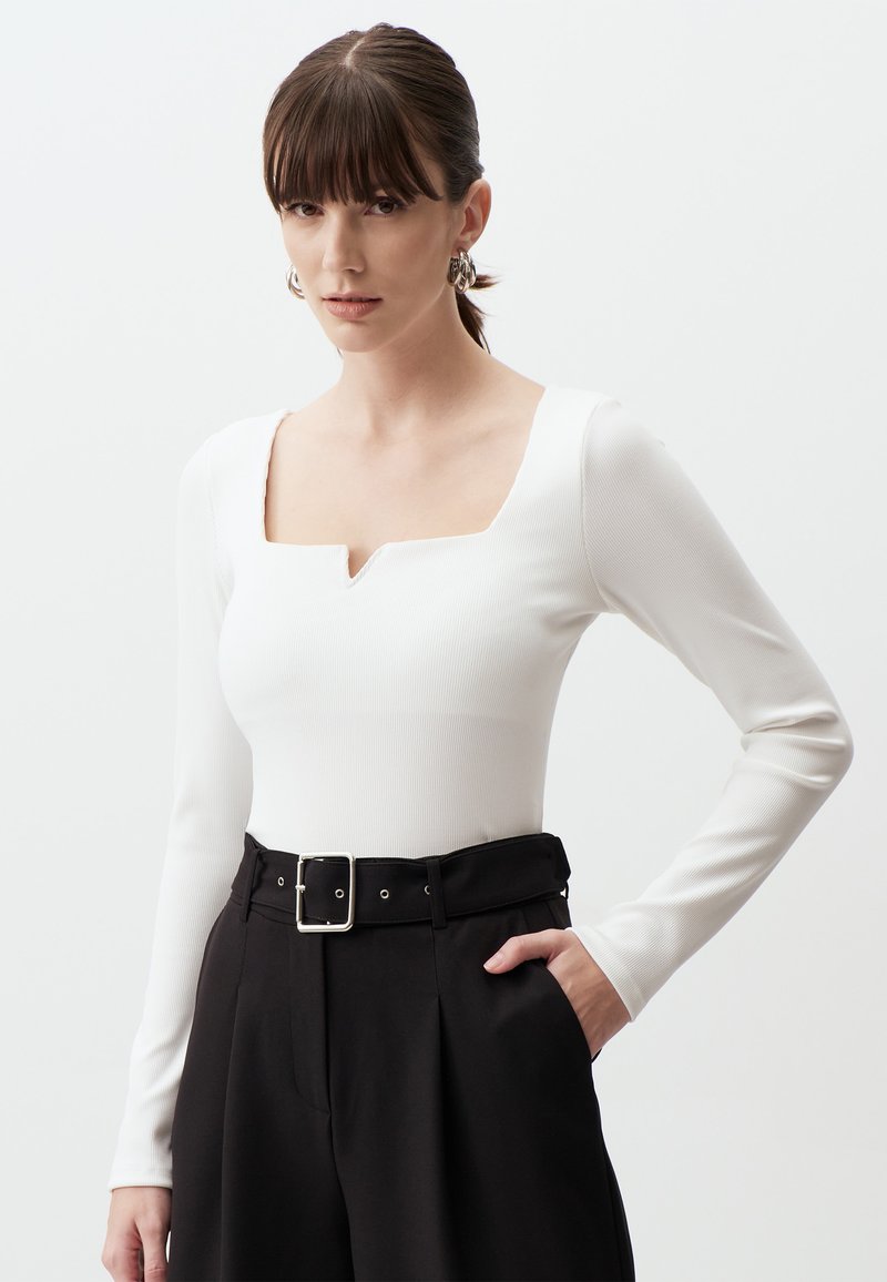 Jimmy Key STYLISH - Langarmshirt - white