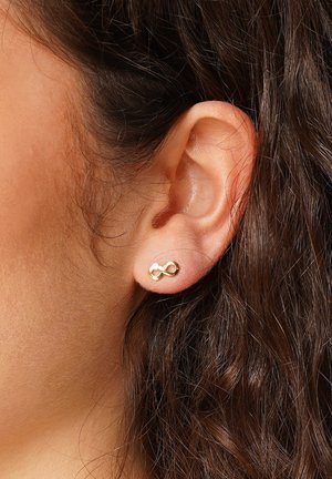 trendor, OHRRINGE UNENDLICHKEIT OHRSTECKER 925 SILBER VERGOLDET - Earrings - gold-coloured