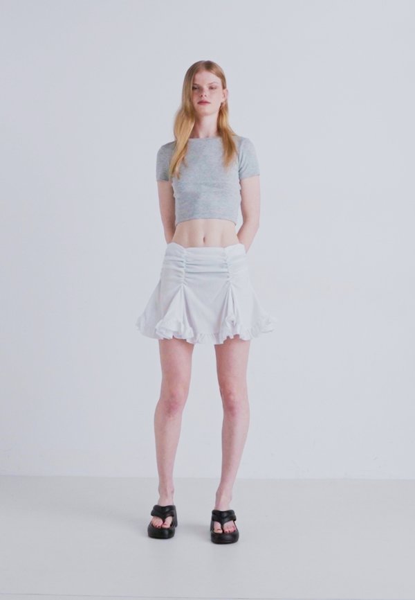 GATHERED SKIRT - Mini skirt4