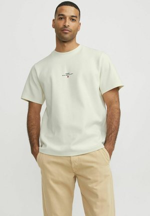 Print T-shirt - egret