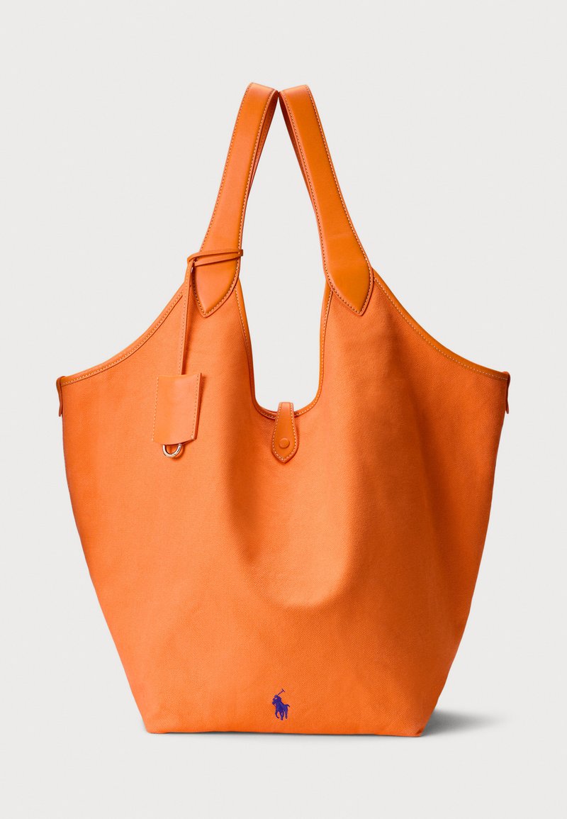 Polo Ralph Lauren POLO PLAY CANVAS LARGE TOTE - Shoppingväska - orange peel