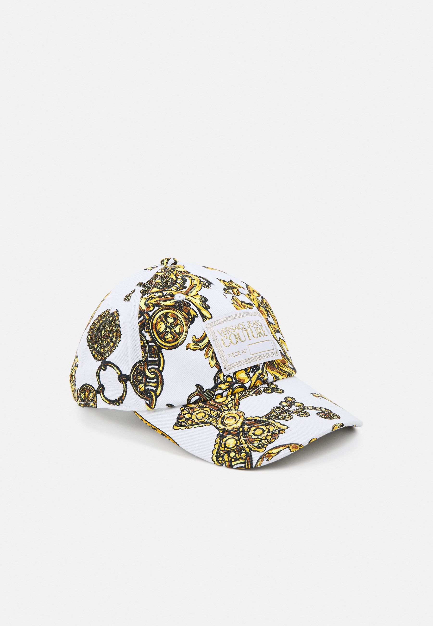 Versace Jeans Couture BASEBALL WITH CENTRAL SEWING UNISEX - Cappellino -  bianco/gold/bianco - Zalando.it
