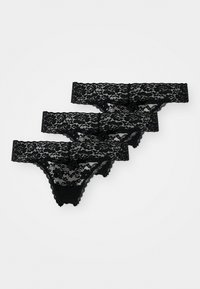 BASIC THONG 3 PACK  - Tango nohavičky - jet black