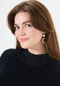 Ulla Popken CABLE TURTLENECK - Strickpullover - navy blue