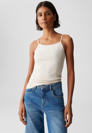 ELASTIC SLIM FIT BASIC - Top - natural glaze