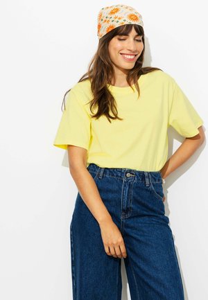 Promod, T-SHIRT BASIQUE COL ROND - T-shirt basique - jaune