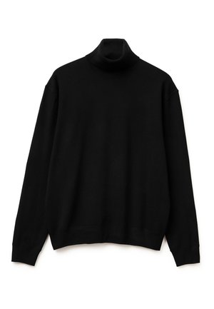 TURTLENECK IN  BLEND - Strickpullover - black