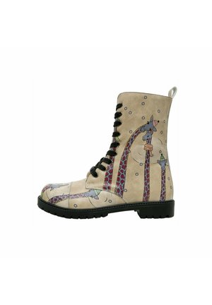 Platform ankle boots - natur