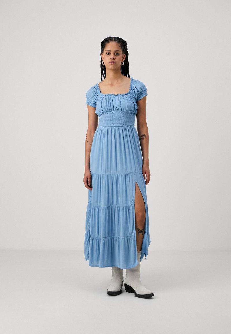 Hollister Co. SAIDIE TIERED - Maxi-jurk - blissful blue