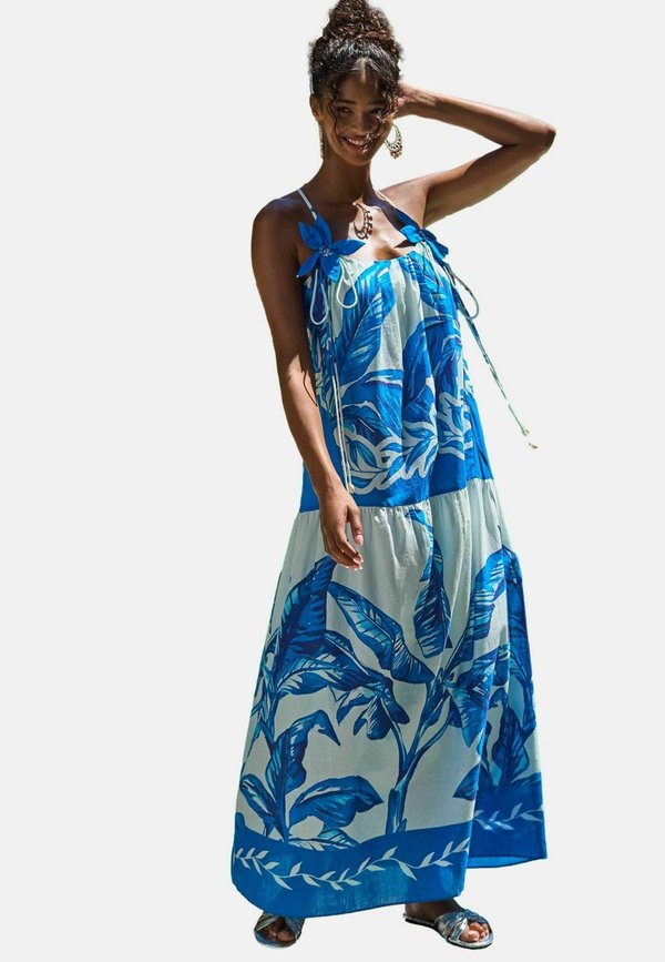 REGULAR FIT - FLOWER APPLIQUE  - Maxikleid