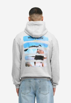 Ocean Pacific, OCEAN PACIFIC HERREN KAPUZENSWEATSHIRT NORMALE PASSFORM NOSARA - Jersey con capucha - marl grey navy