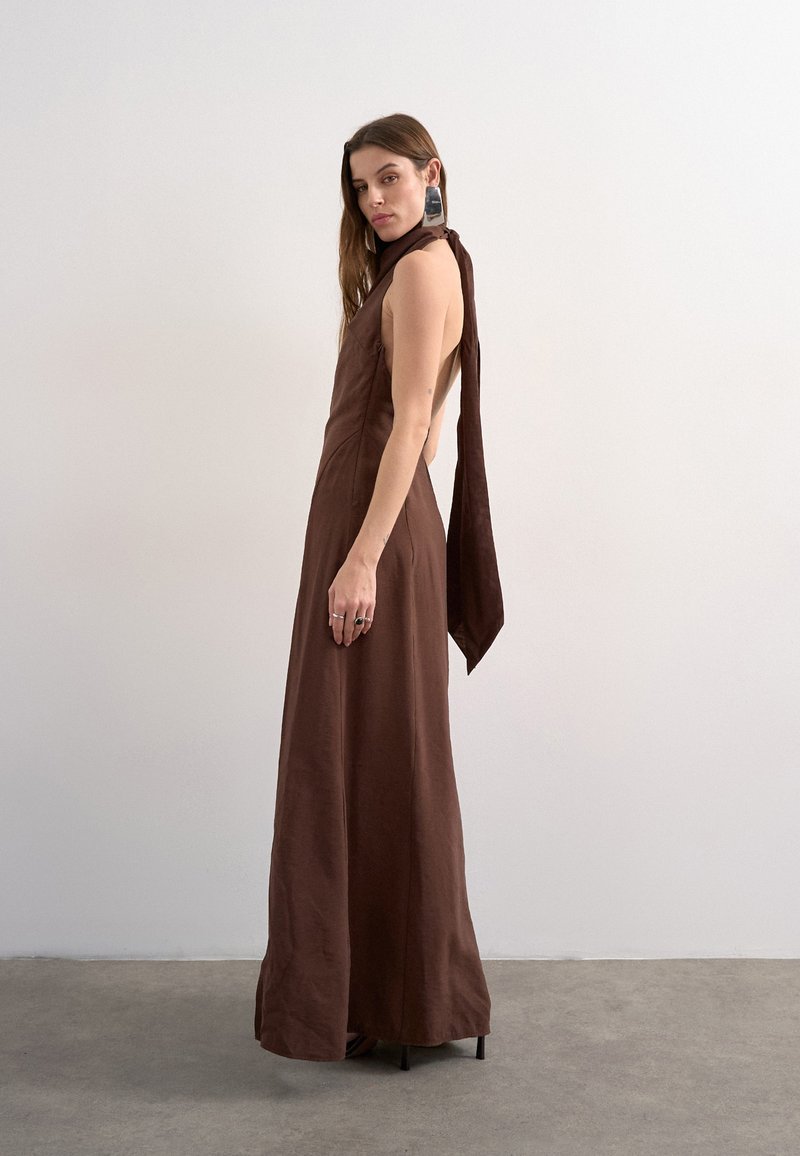 Topshop TSGRY Long - Maxi dress - chocolate brown/brown - Zalando.ie