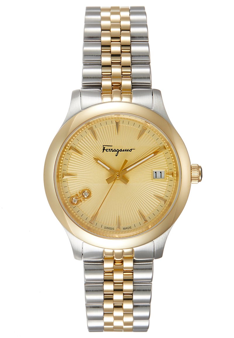 Salvatore Ferragamo Duo Women Bracelet Uhr Gold Coloured Goldfarben Zalando Fr