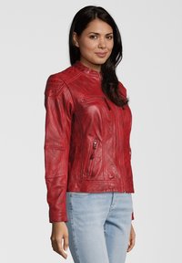 7eleven SEBASTIA - Lederjacke - rot