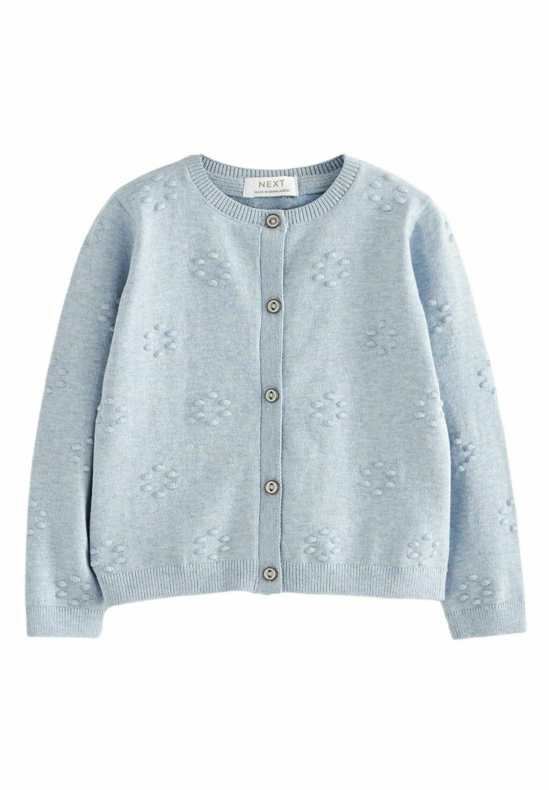 Next FLOWER BOBBLE REGULAR FIT - Vesta na kopčanje - light blue