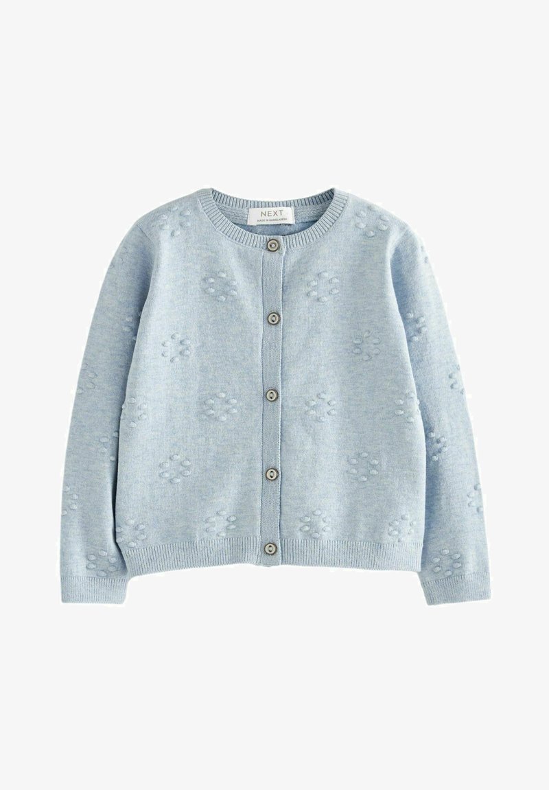Next FLOWER BOBBLE REGULAR FIT - Strickjacke - light blue