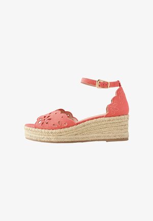 Next, REGULAR FIT - FOREVER COMFORT® BRODERIE OPEN TOE WEDGES . - Espandrilky - new peach pink