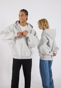 YOURTURN SCUBA ZIP UNISEX - Felpa con zip - mottled light grey