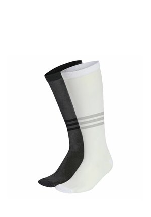 adidas Originals ADIDAS ORIGINALS SHEER HIGH CREW SOCKS 2 PAIRS UNISEX - Kniestrümpfe - white/black