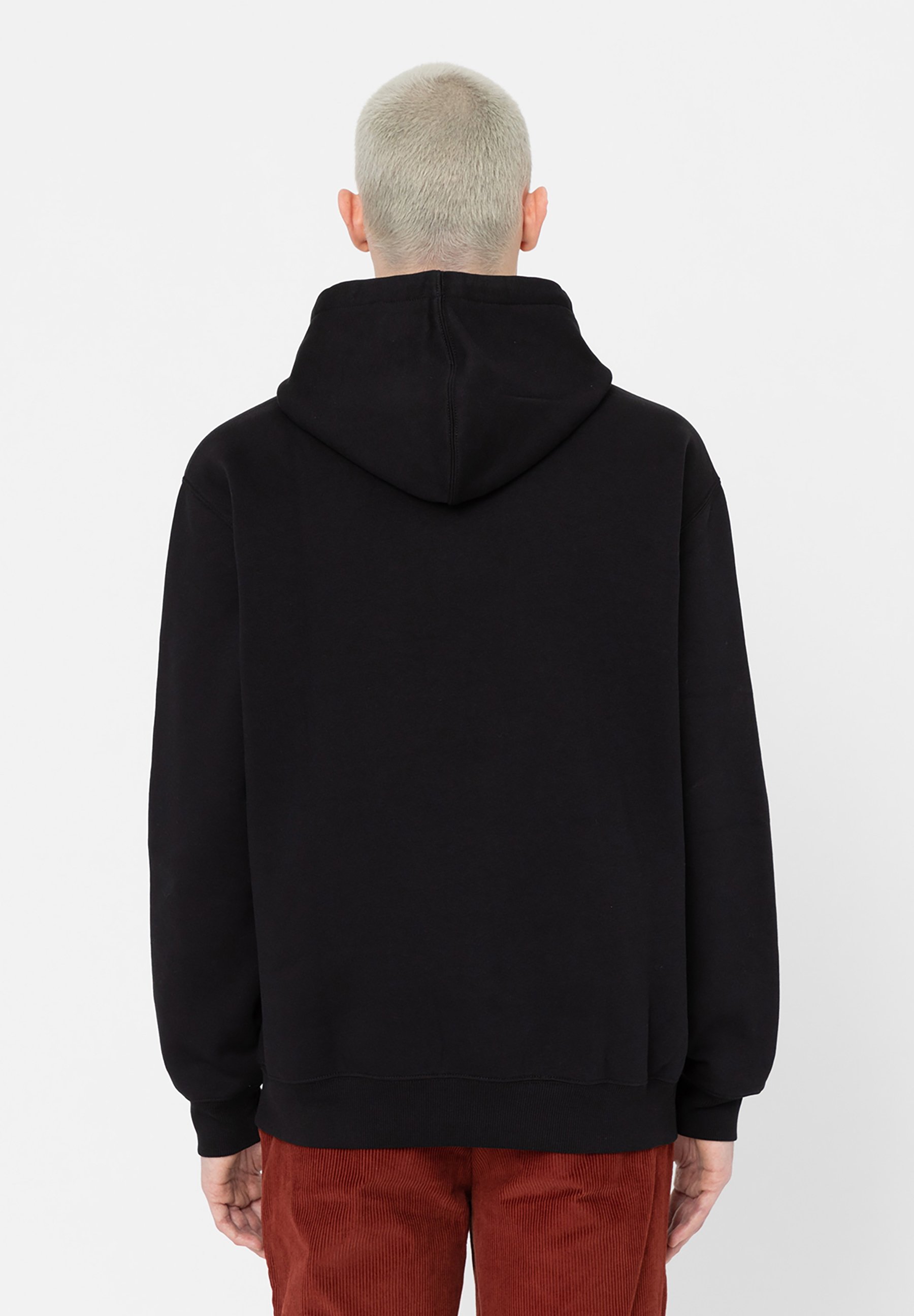Dickies Veste à capuche doublée en polaire pour homme, Noir, Petit