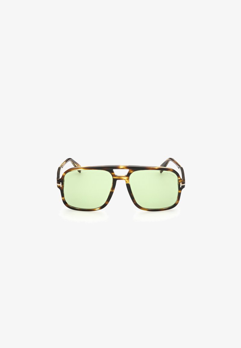 Tom Ford FALCONER-02 - Zonnebril - marrone chiaro verde