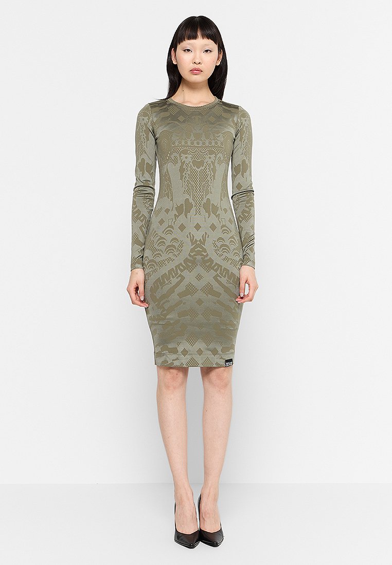 Versace Jeans Couture Jurk kaki Versace Jeans Couture Jurk kaki