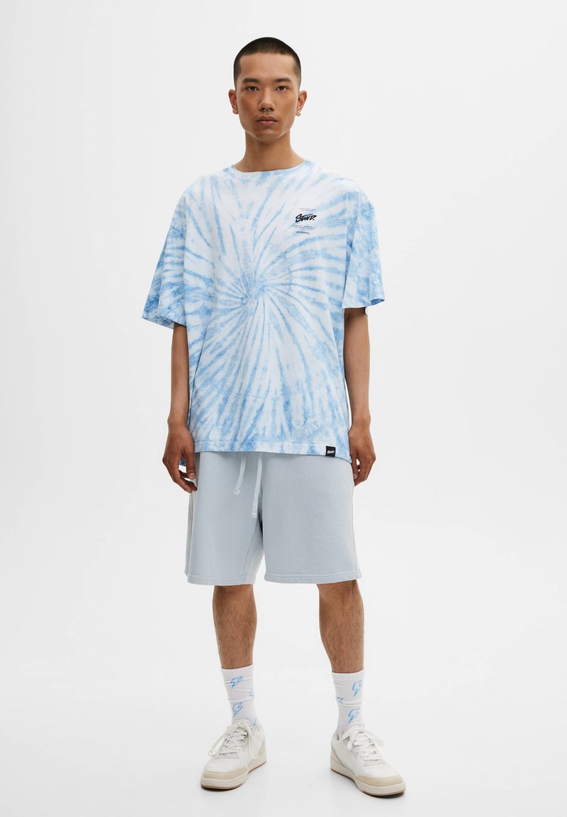Herren T-Shirts basic | PULL&BEAR SHORT SLEEVE T-Shirt print turquoise/türkis - SC88251 Herren T-Shirts basic | PULL&BEAR SHORT SLEEVE T-Shirt print turquoise/türkis - SC88251