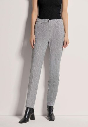 SCHMALE BÜGELFALTEN - Chinos - grey natural white