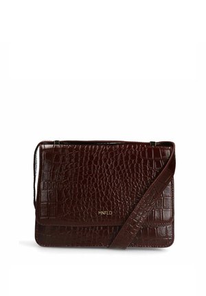 MIT KROKOMUSTER - Cross body bag - rot