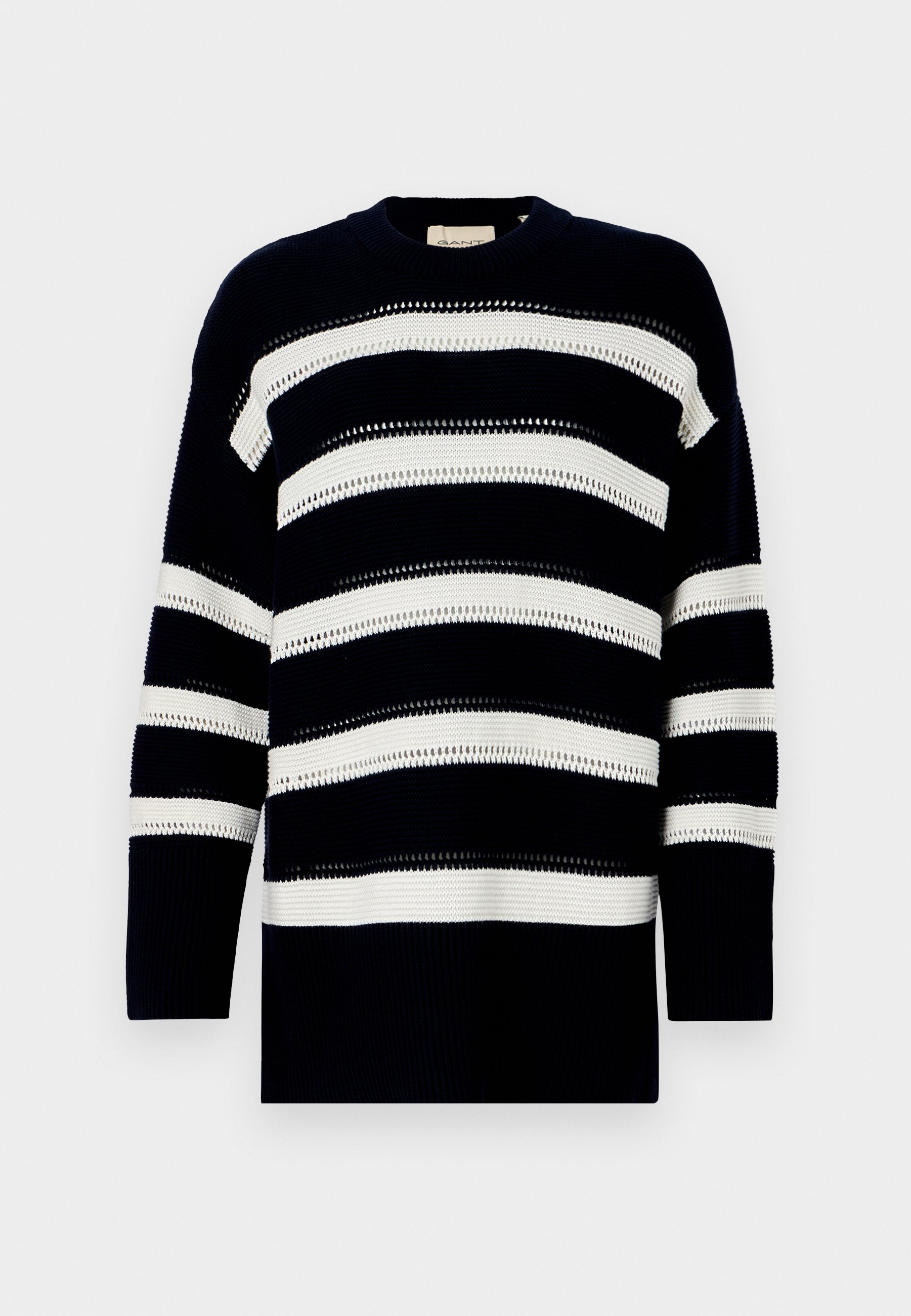 GANT STRIPED TEXTURED - Svetr - evening blue
