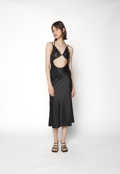 Materiel RHOMBUS COMBO DRESS - Kokteiļkleita/ballīšu kleita - black