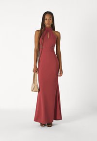 WAL G. ABBY HALTER NECK MAXI - Kokteiļkleita/ballīšu kleita - dark mauve pink