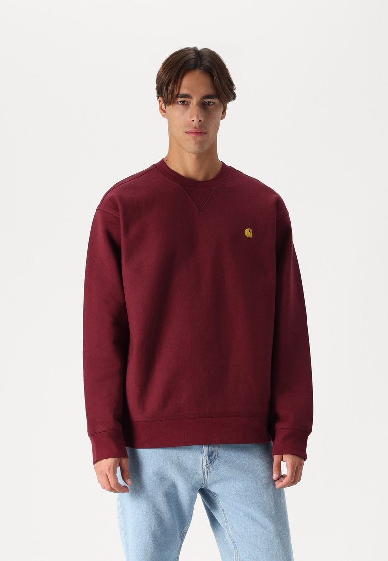 Carhartt WIP AMERICAN SCRIPT - Mikina - malbec