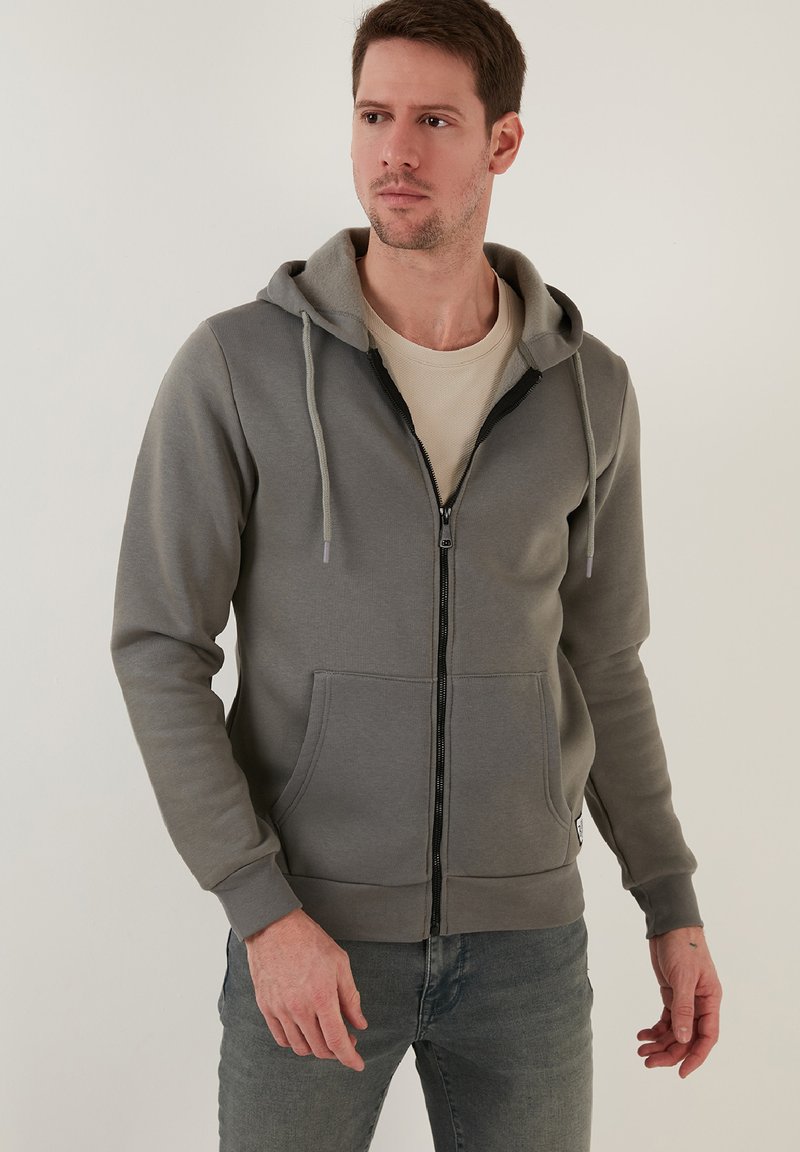 Buratti Felpa con zip - light khaki